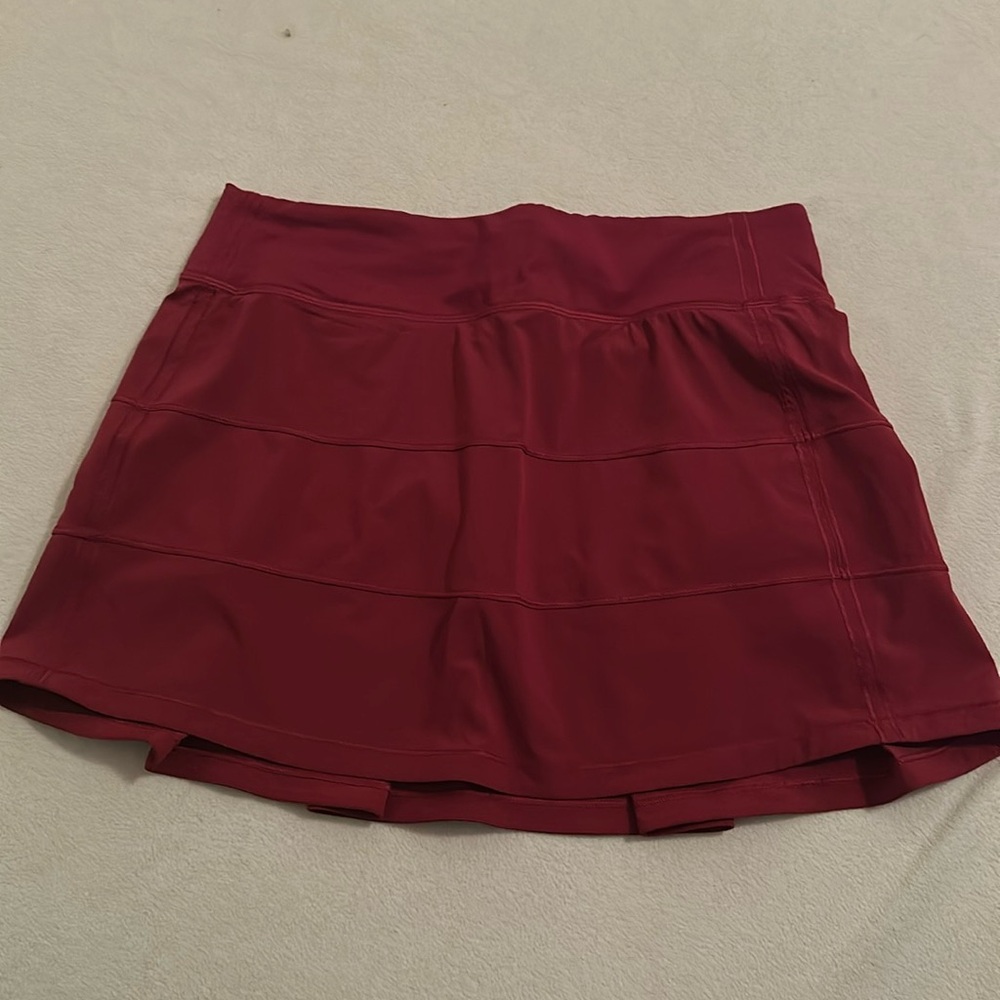 Lululemon Maroon/Dark Red Athletic Skirt